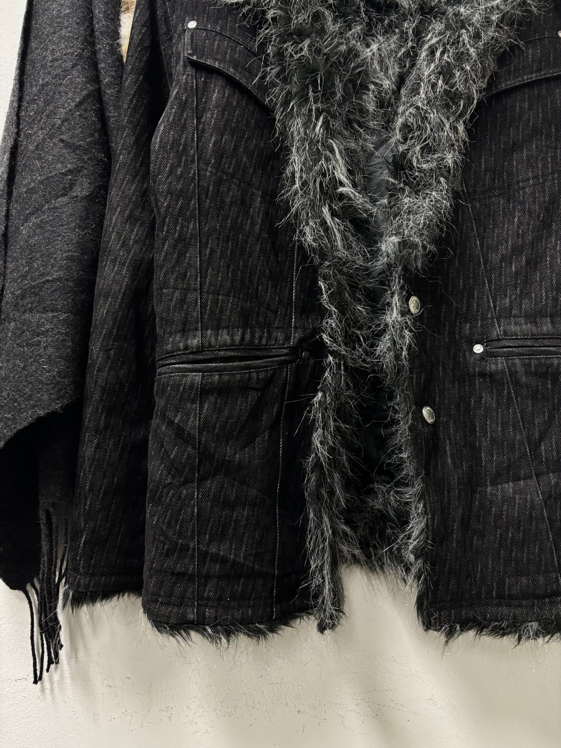 “Bernings sho”00’s Rare Archive Fur Trim 상품이미지7