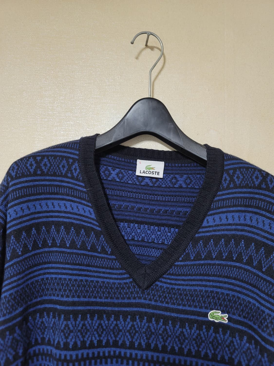 라코스테 브이넥 페어아일 니트 상품이미지2