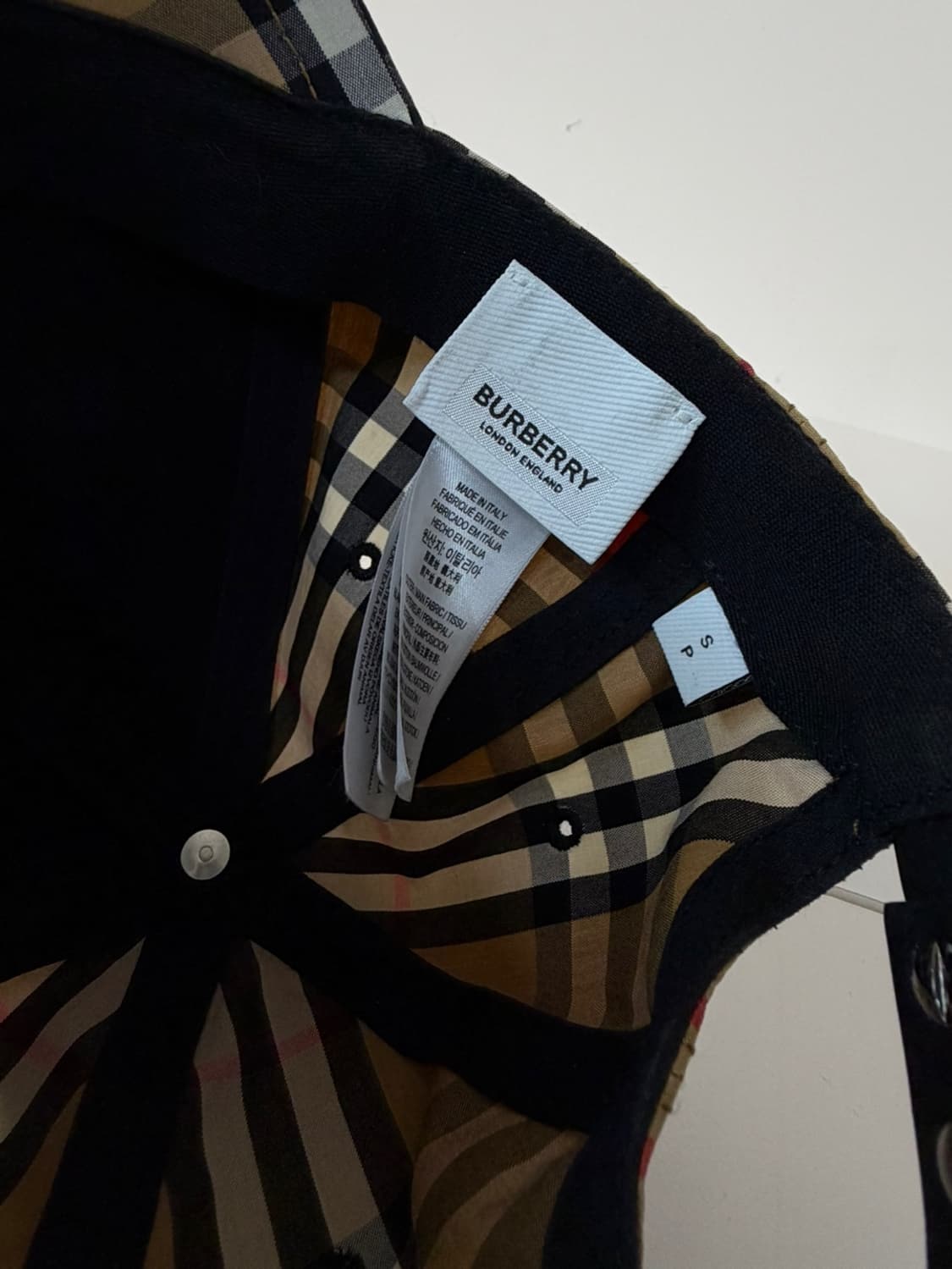 버버리 빈티지 체크 볼캡 상품이미지6