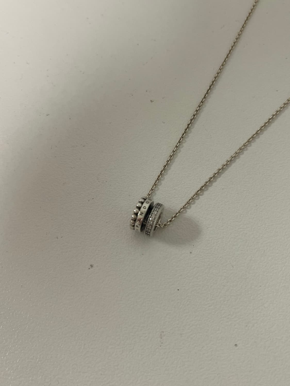 판도라 시그니처 로고 파베 목걸이 상품이미지1