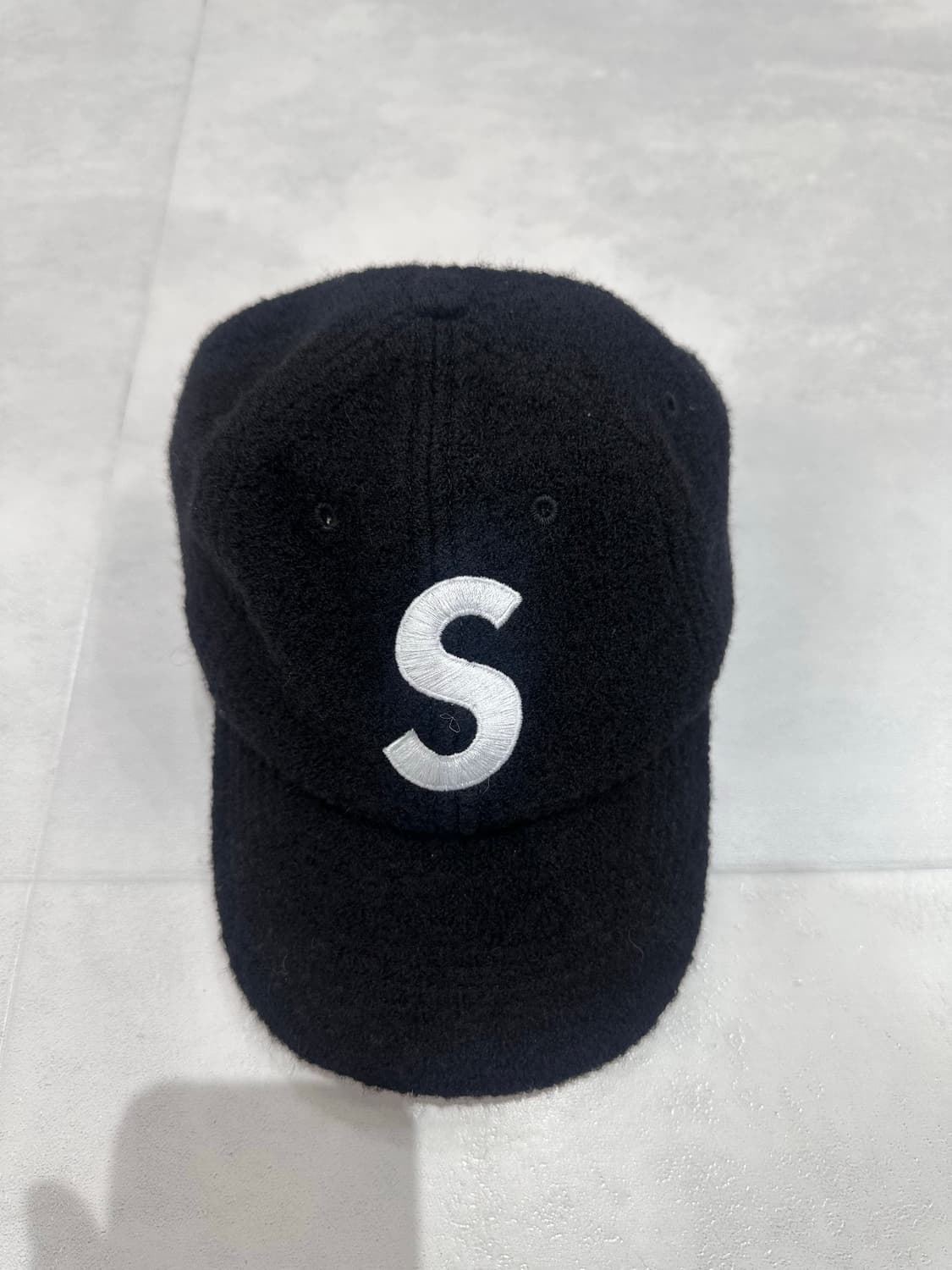 슈프림 S로고 블랙 볼캡 울 상품이미지1