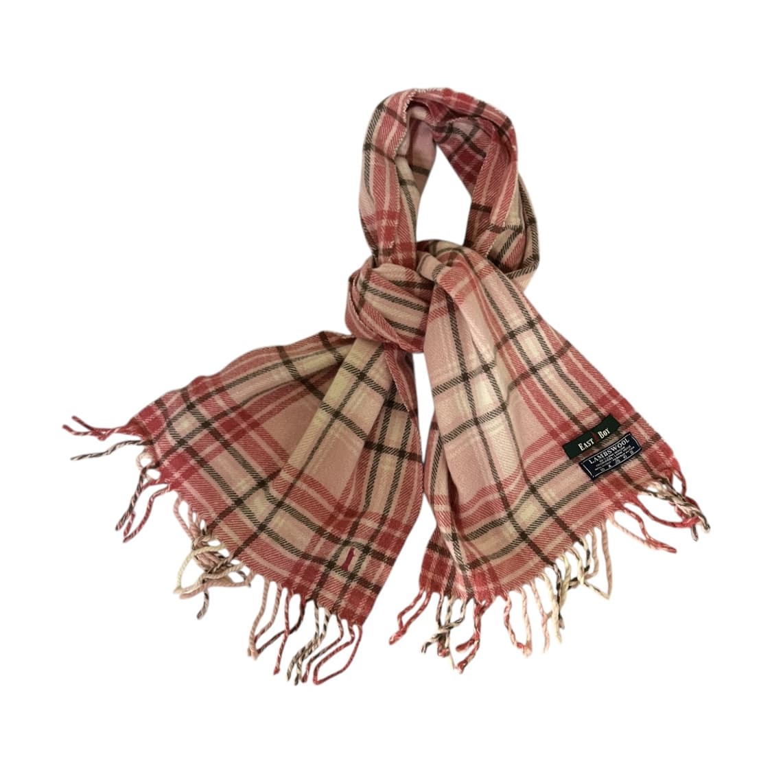 [Eastboy] 이스트보이 핑크 체크 머플러 상품이미지1