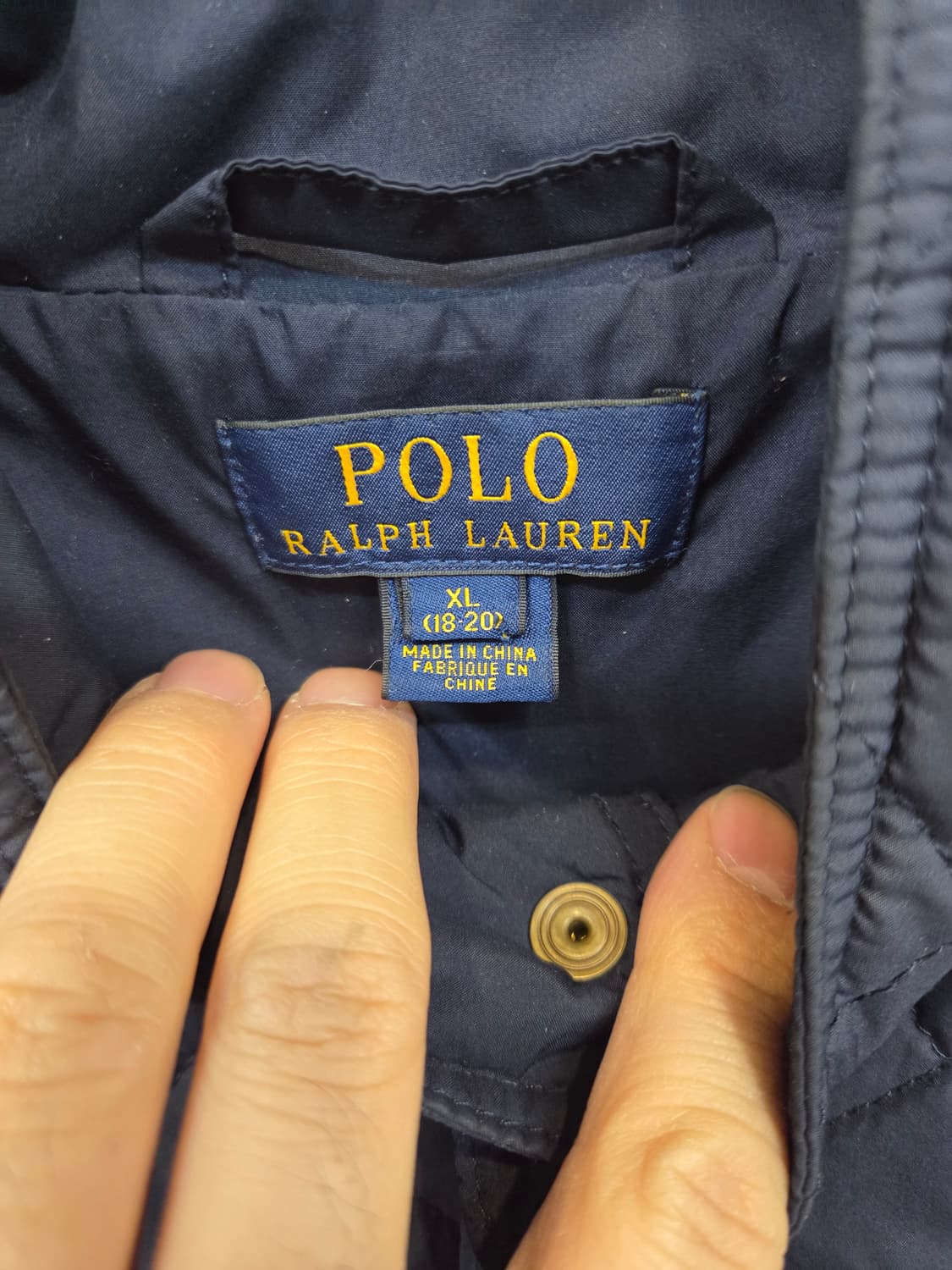 폴로랄프로렌 퀄팅 자켓 18 20 xl 성인 s m 상품이미지4