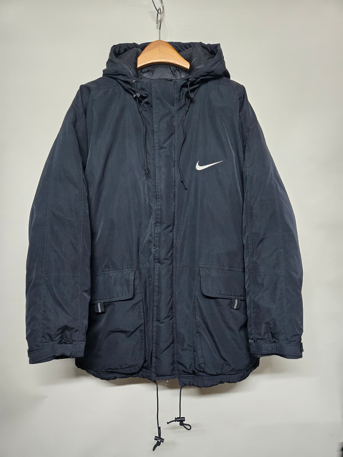 나이키 후드 빈티지 오리지널 패딩 점퍼 블랙 105 상품이미지1