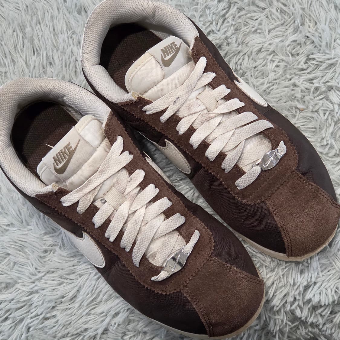 1a-2:나이키 코르테즈 브라운 화이트 235mm 상품이미지5