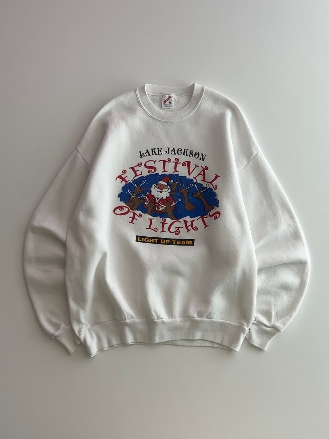 90s USA 져지스 화이트 맨투맨 XL 상품이미지1