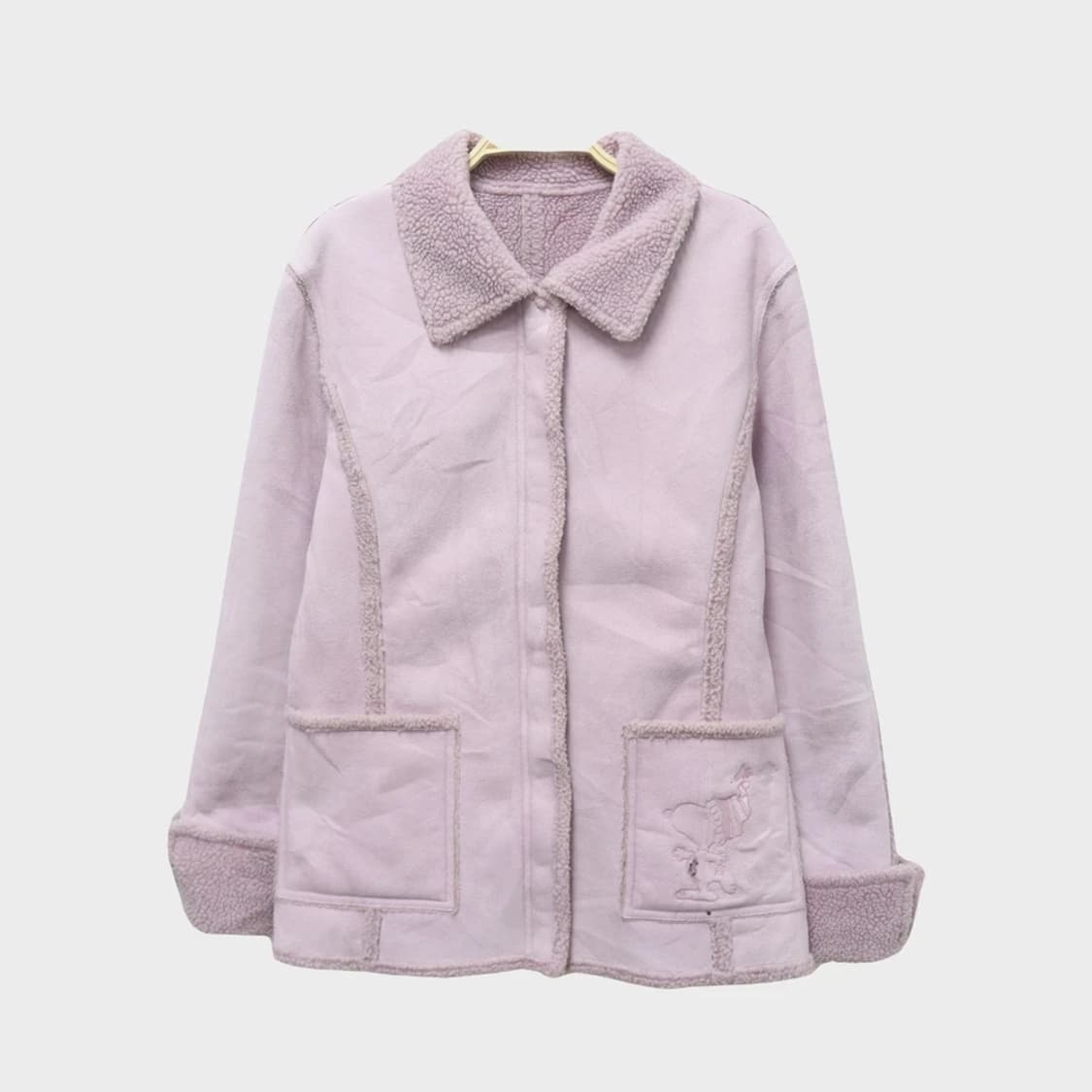  그린클럽 핑크 뽀글이 무스탕 60279 상품이미지1