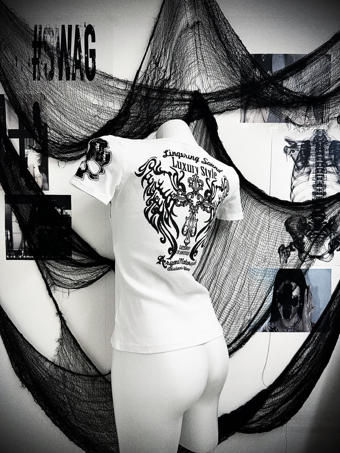 M.K.R skull printing halfsleeve 상품이미지1