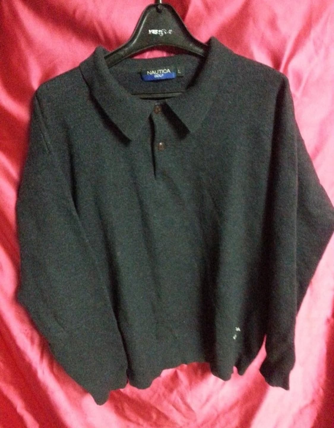 NAUTICA GOLF 노티카 골프 울 카라넥 티셔츠 L 100 상품이미지1