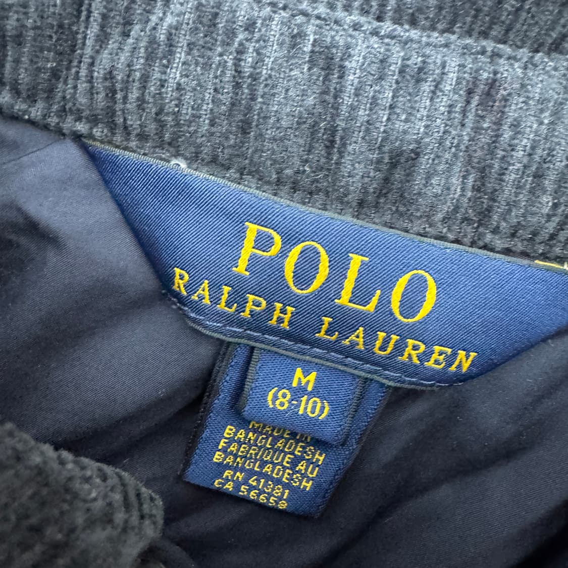 아동용 8-10 폴로 랄프로렌 네이비 퀼팅 자켓  상품이미지4
