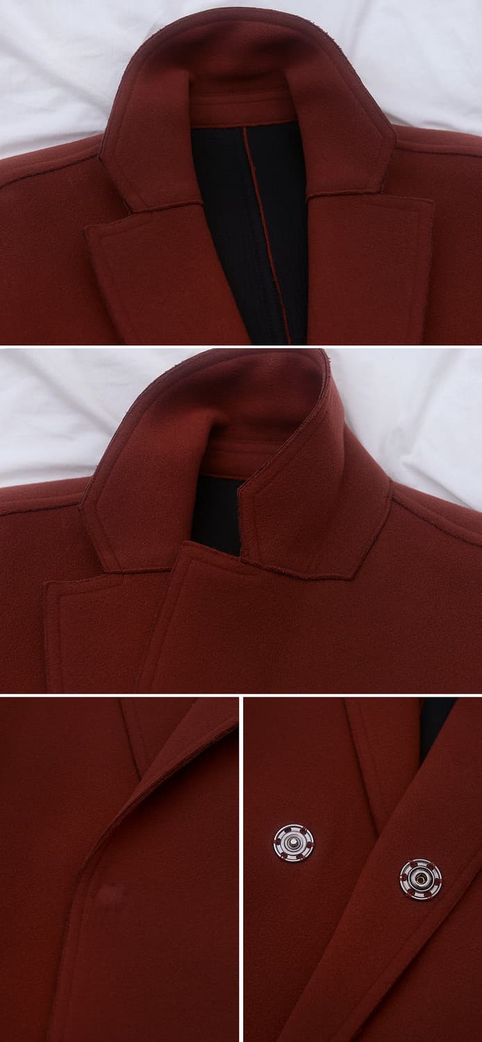 우영미 울캐시미어 핸드메이드 심플 오버코트 (100-105+) 상품이미지9