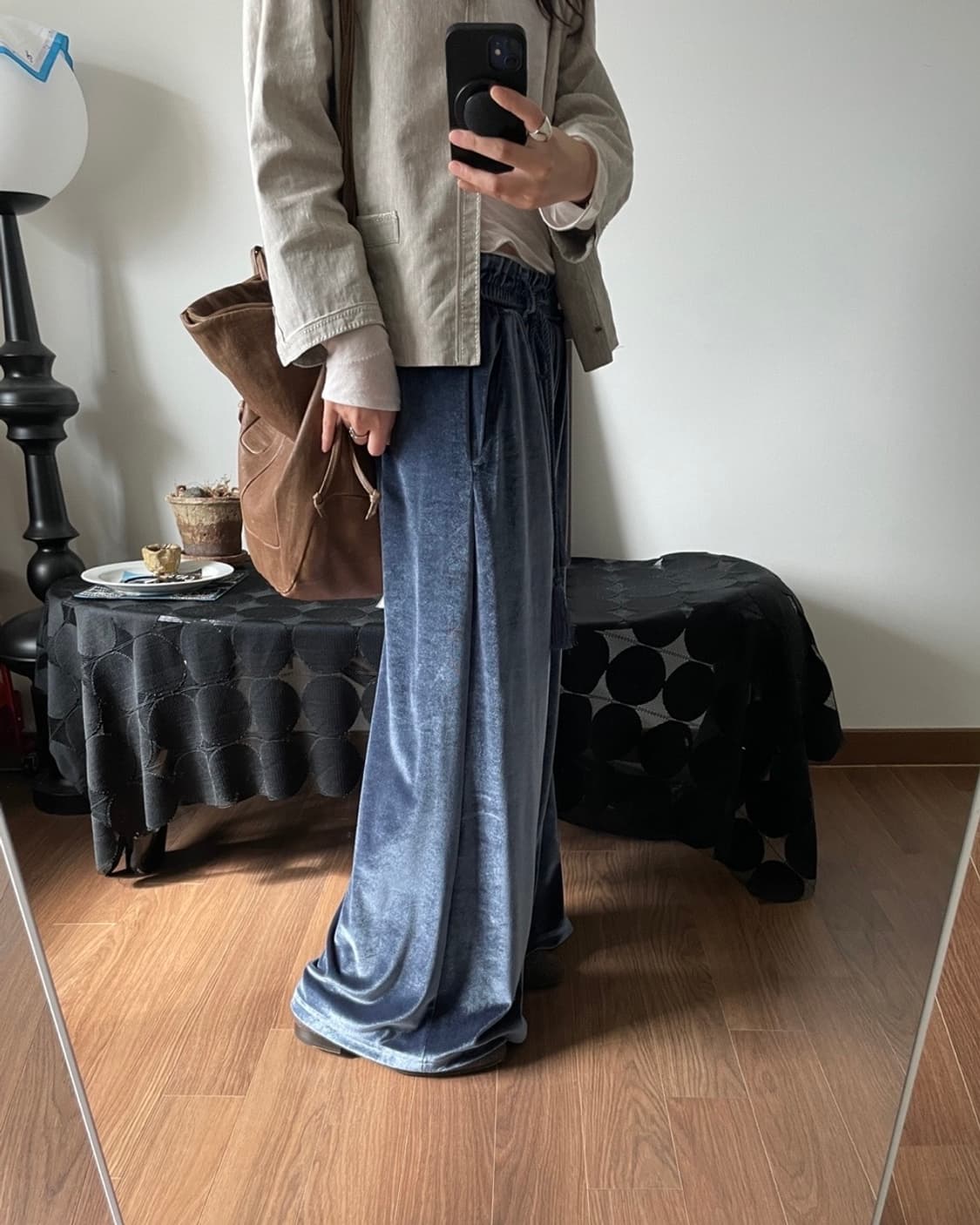 velour wide pants 상품이미지6