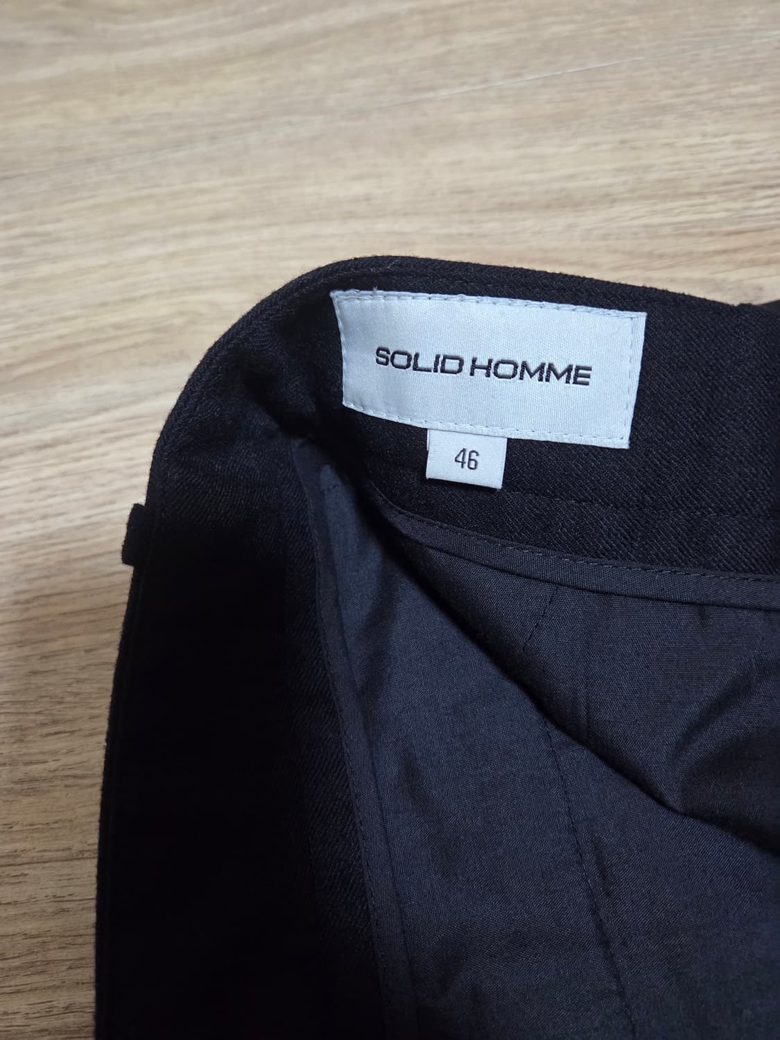 솔리드옴므 검정 슬랙스 상품이미지4