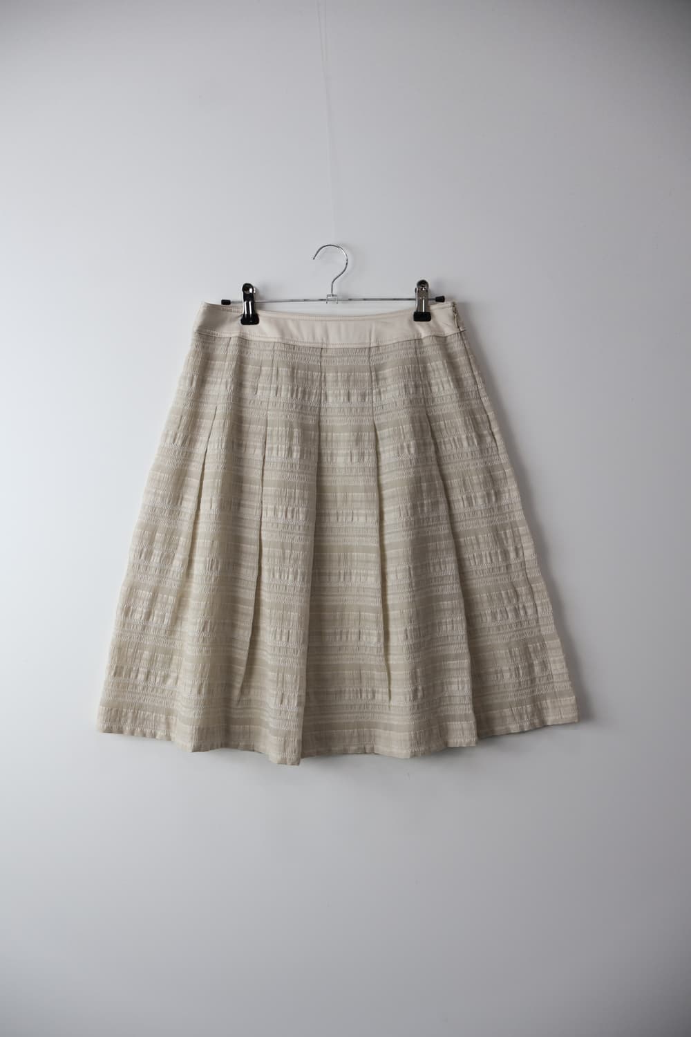 Jpn Ivory Cream Pleated Skirt 상품이미지4