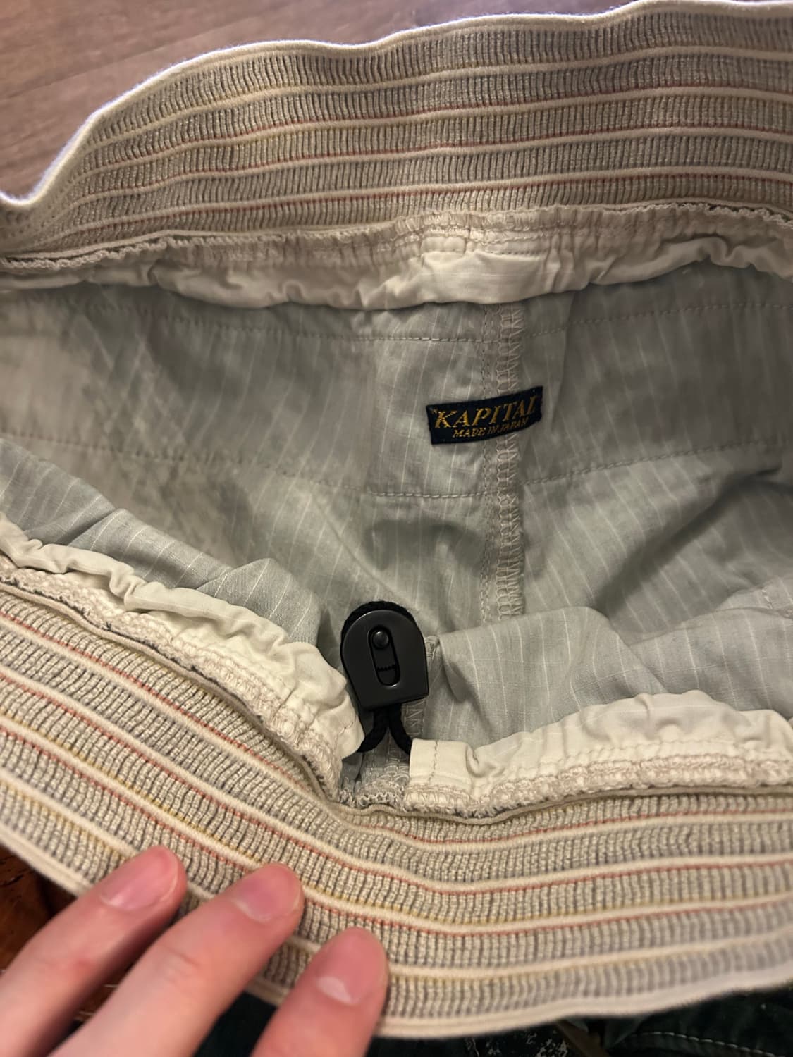 캐피탈 립스탑 팬츠 GREEN CREAM BRUSH camo 상품이미지2