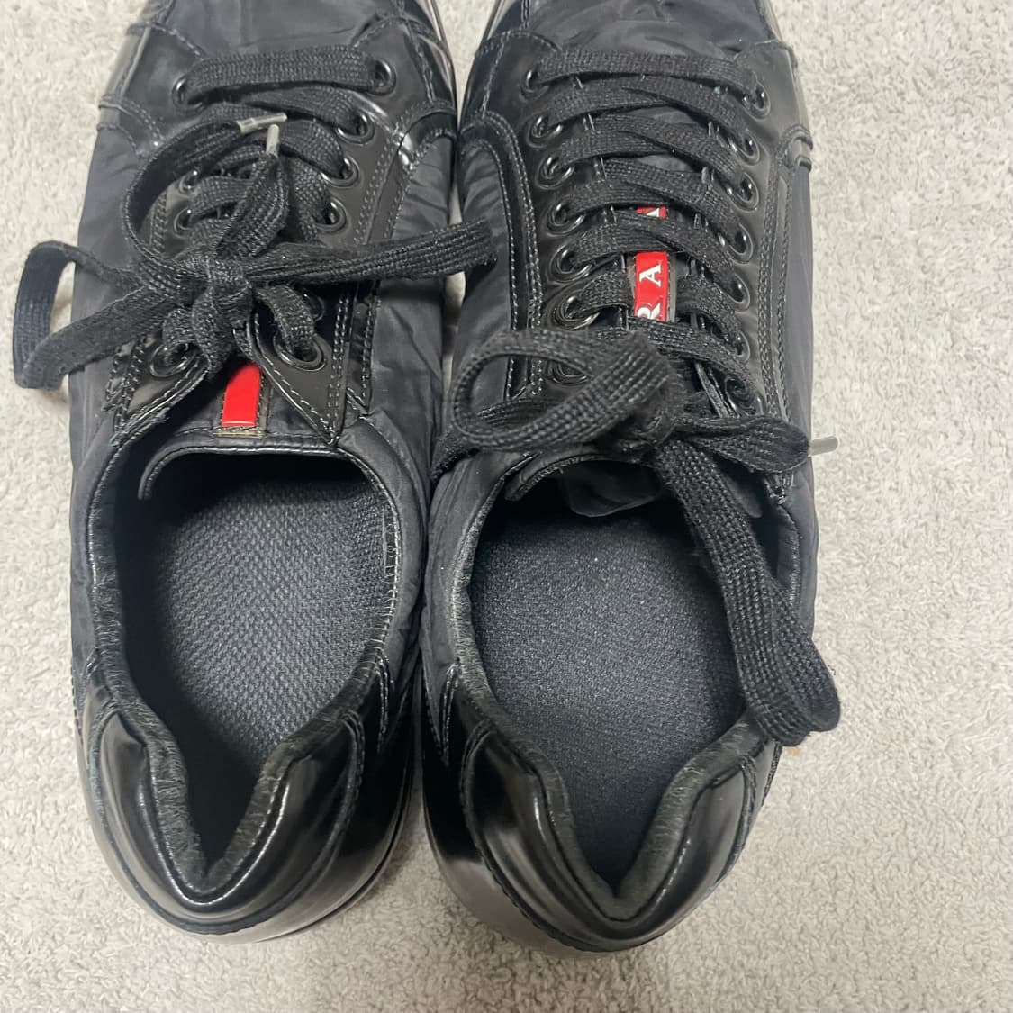 280) 프라다 스포츠 레더 나일론 트레이너 스니커즈 상품이미지5