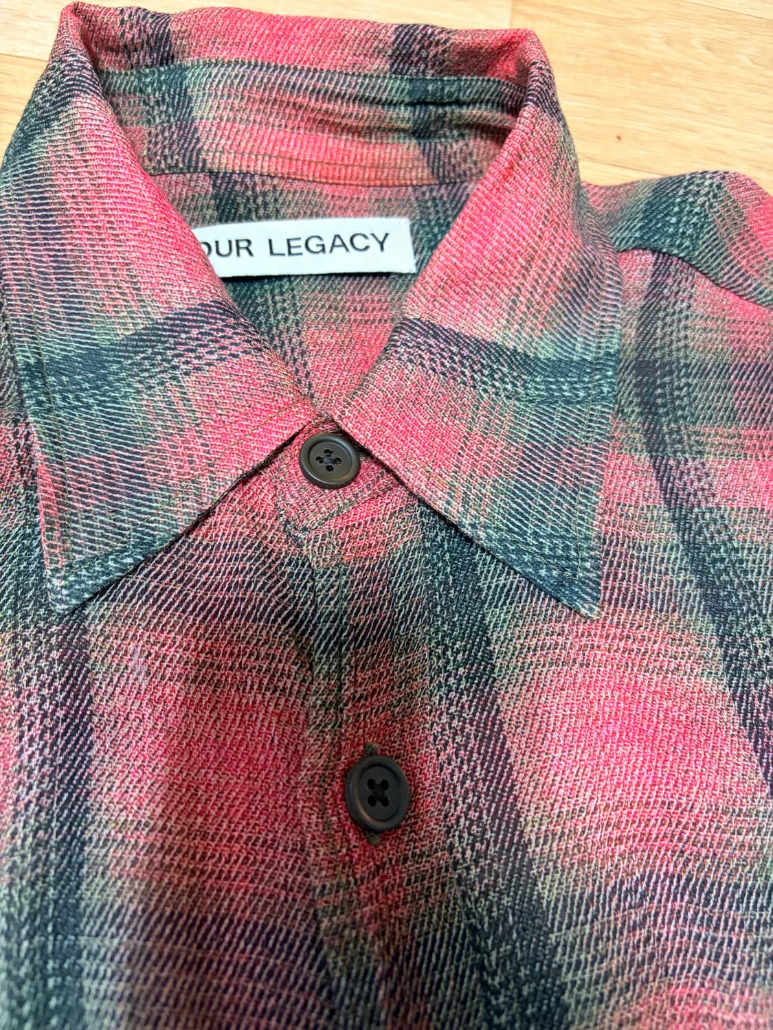 아워레가시 버로우드 셔츠 빅 럼버체크 상품이미지2