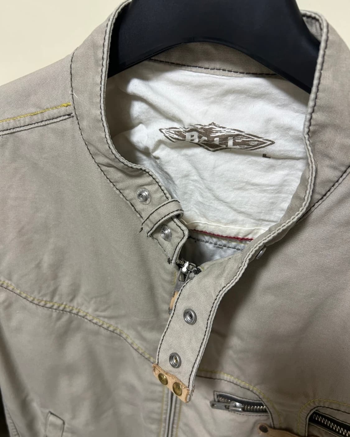 BALL 빈티지 베이지 바이커 자켓 상품이미지2