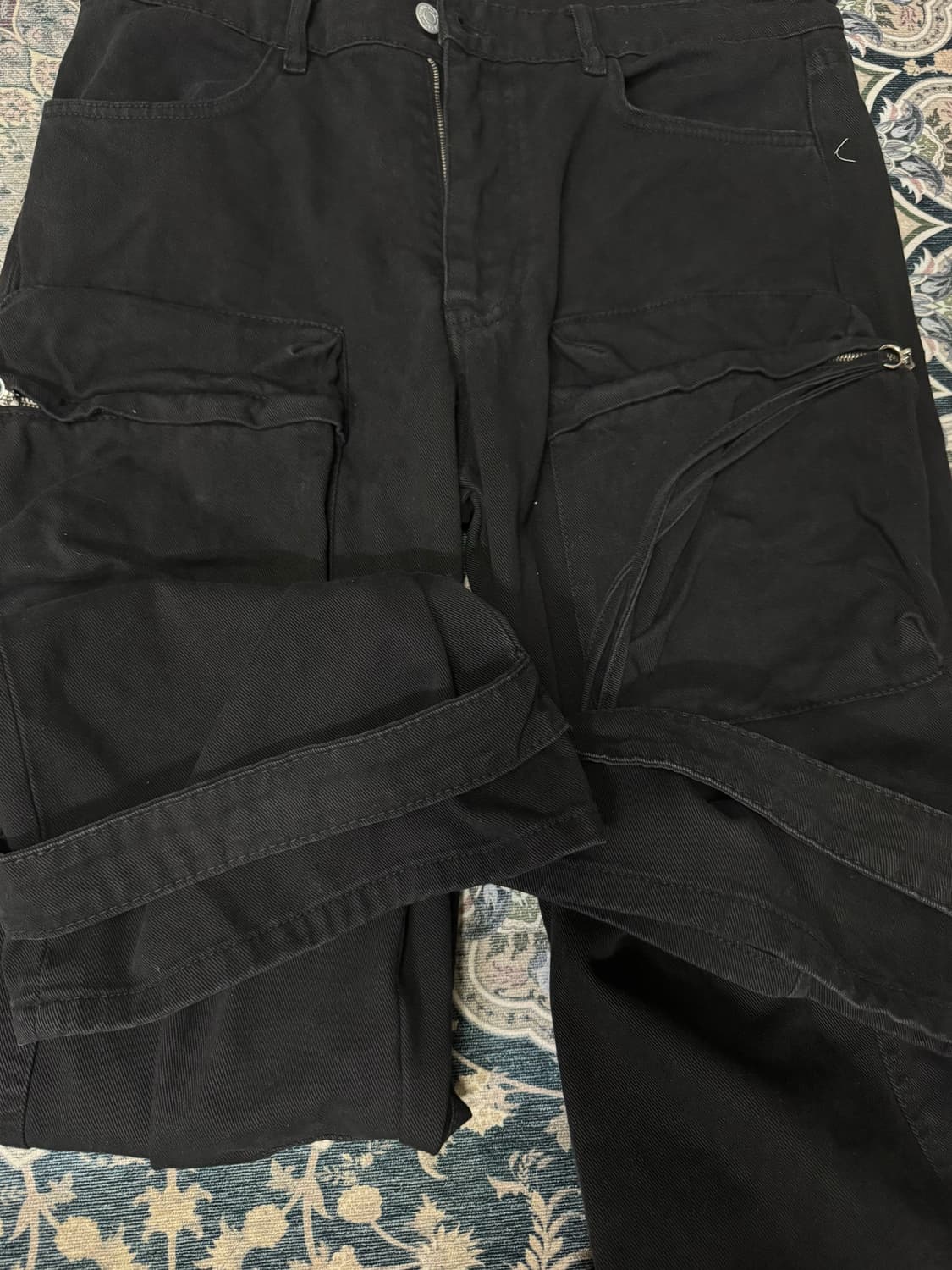 자라 유틸리티 포켓 팬츠 블랙 KR 34 EU 44 상품이미지5