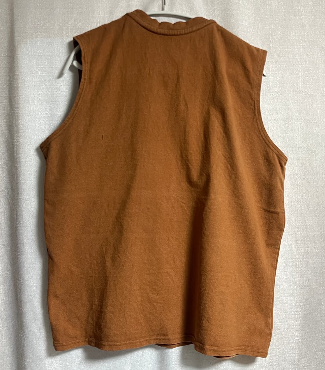 공용 칼하트 브라운 포켓 민소매 티셔츠 XL 상품이미지5