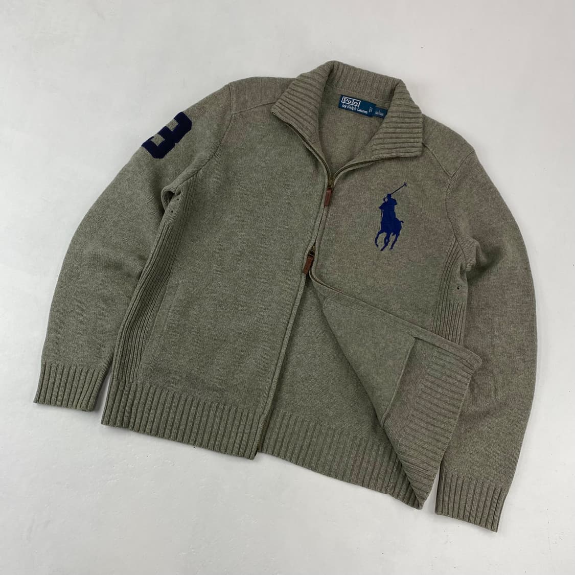 폴로 빅 포니 그레이 니트 집업 (100) 상품이미지1