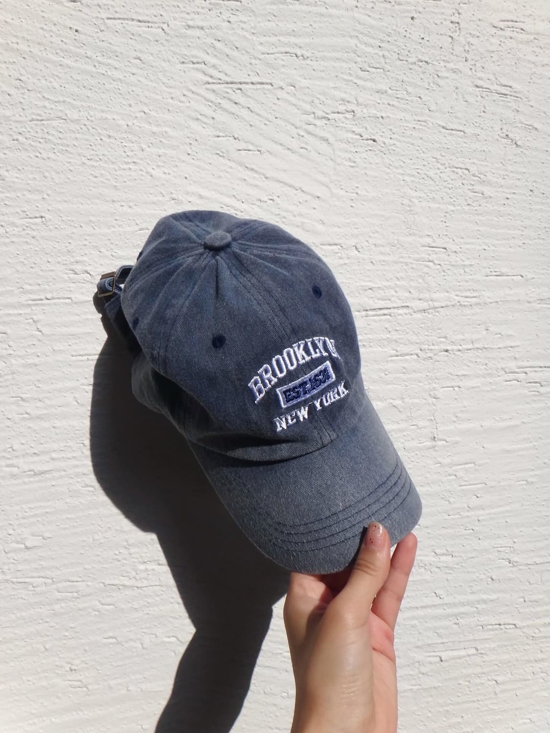 Brooklyn lettering ball cap / navy 상품이미지1