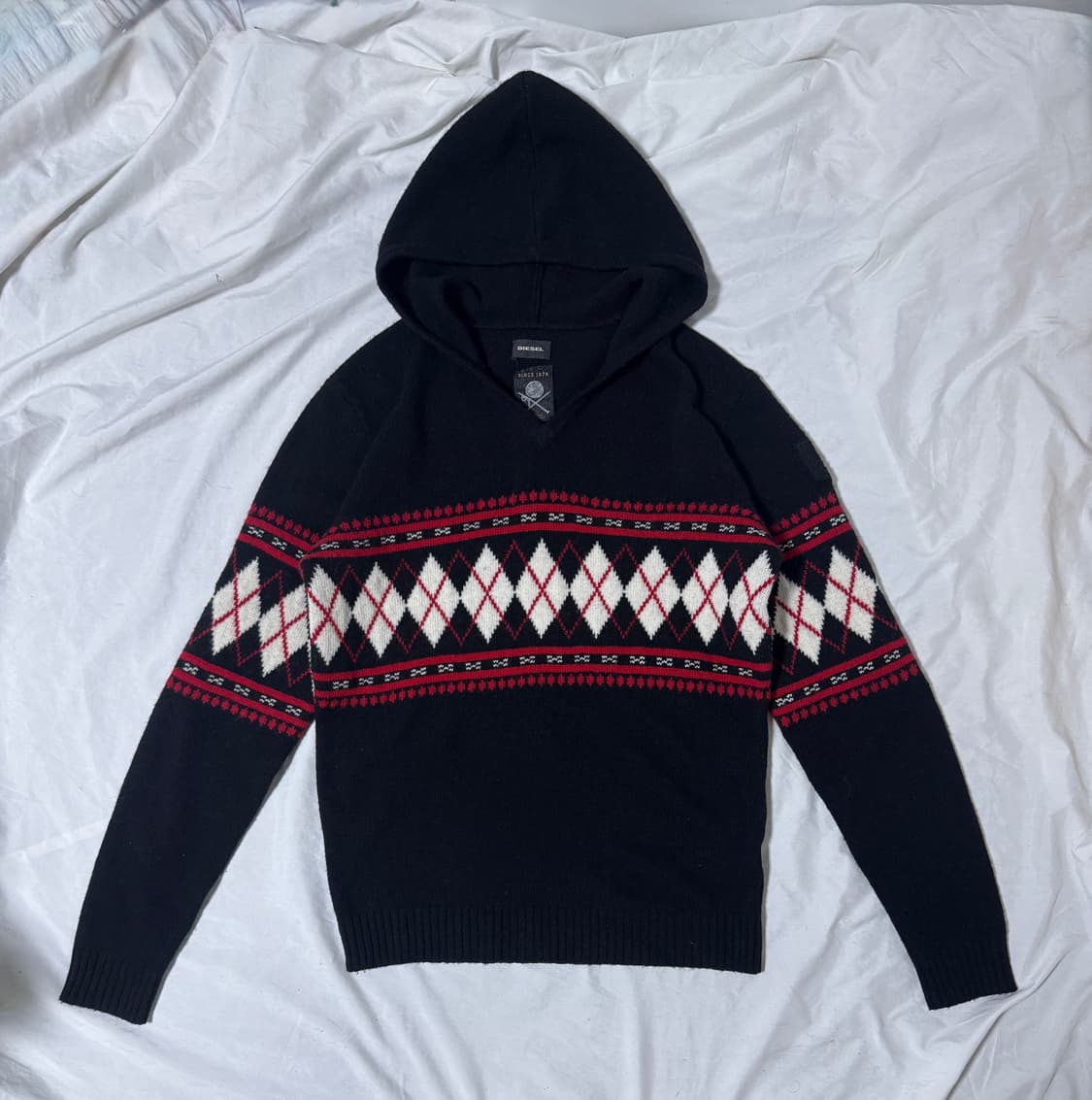 디젤 울 후드 니트 상품이미지1