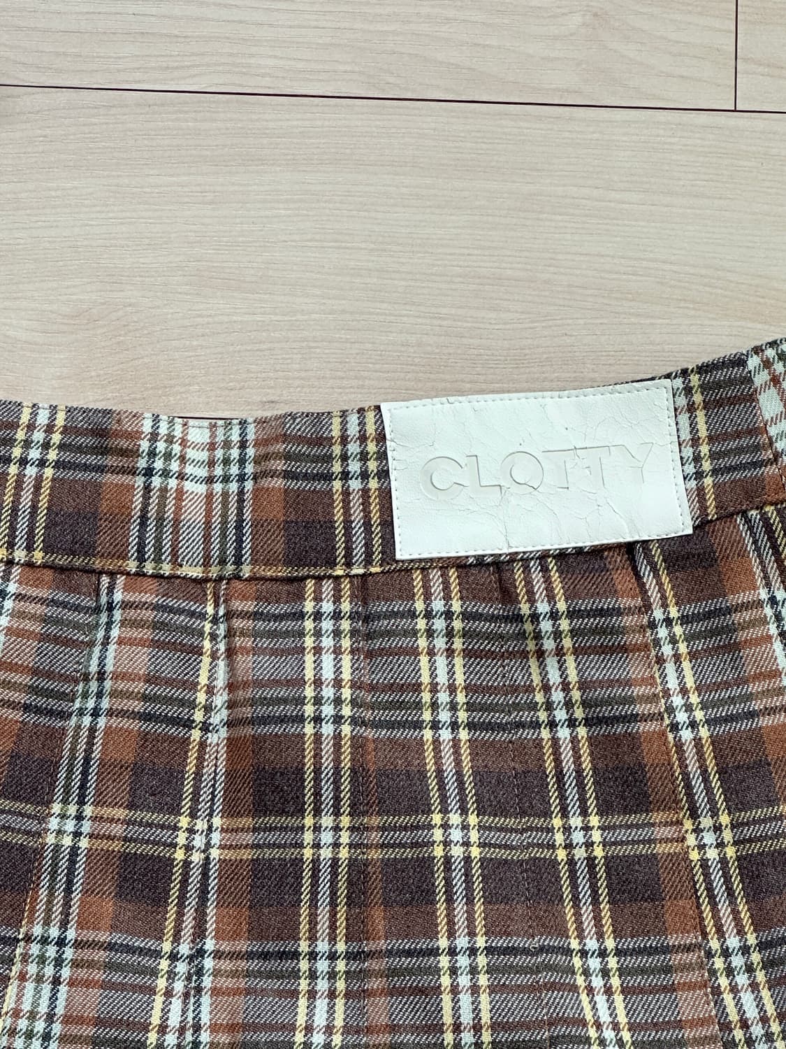 클로티 체크 테니스 미니 스커트 s사이즈 상품이미지5