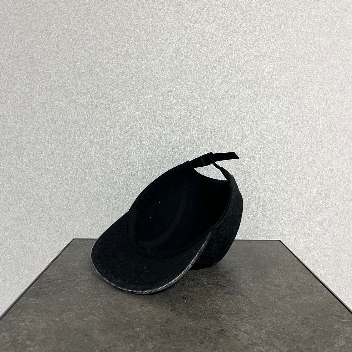 슈프림 워시드 데님 블랙 박스로고 캠프캡 모자 상품이미지6