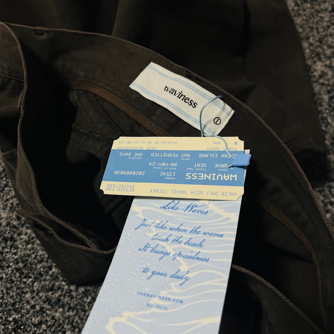 웨이비니스 빈티지 워시드 코튼 팬츠 1 새상품 상품이미지3