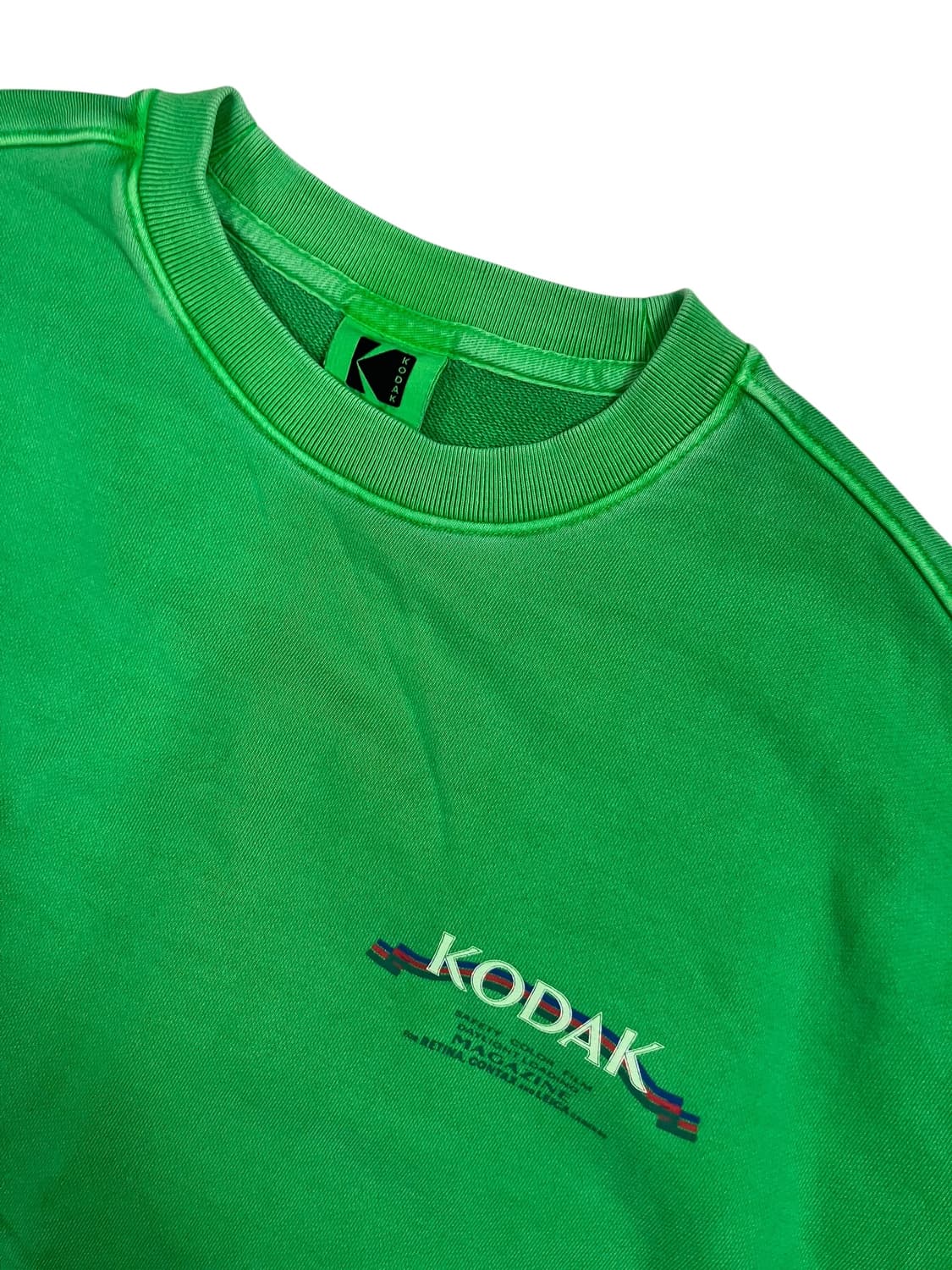 코닥 그린 면 100% 맨투맨 L 상품이미지1