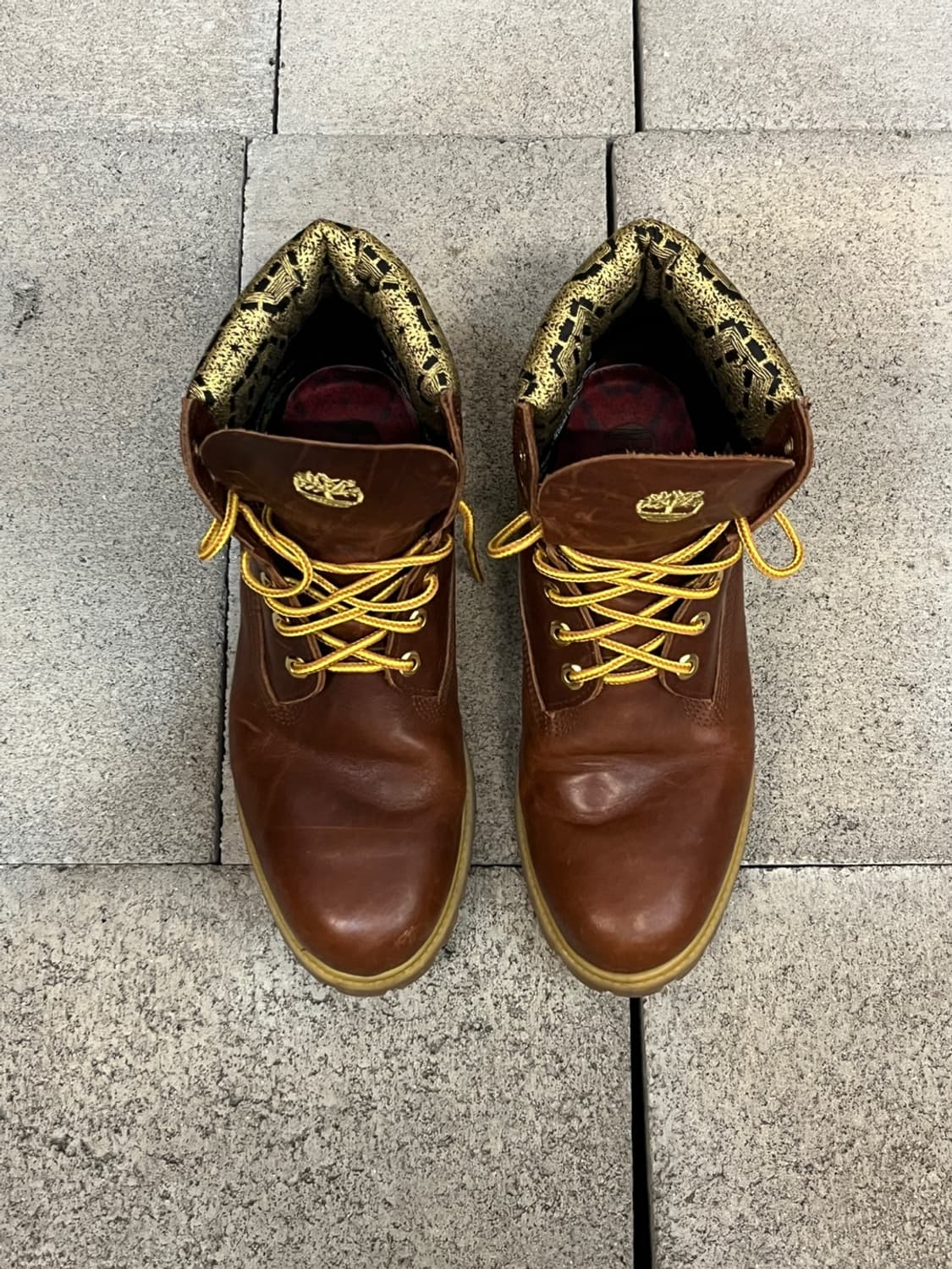 팀버랜드 브라운 레더 부츠 상품이미지3