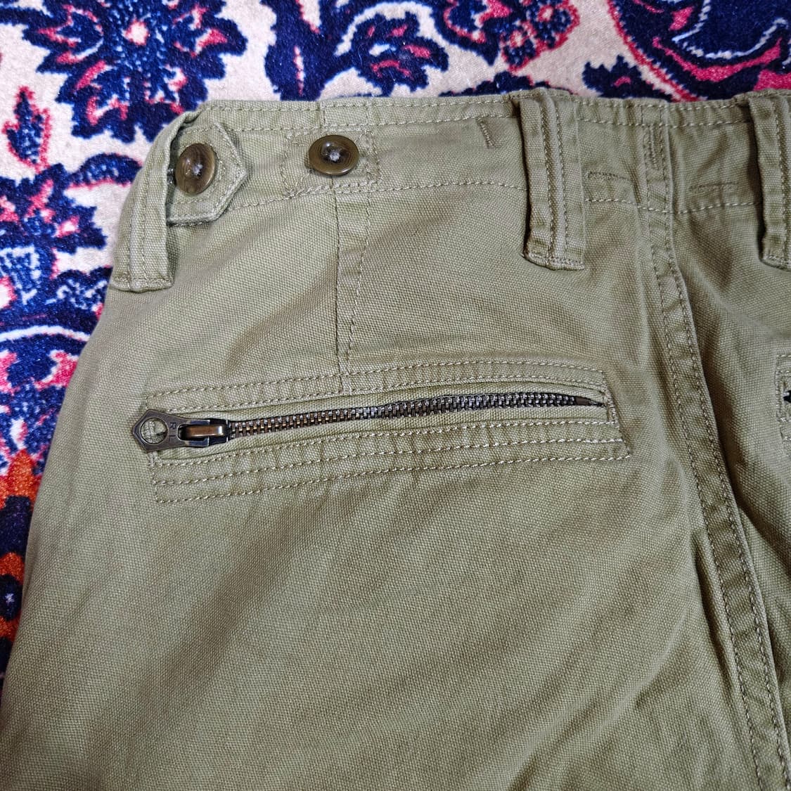 랄프로렌 카키 스트레이트 슬림 카고 팬츠 2 size 상품이미지7