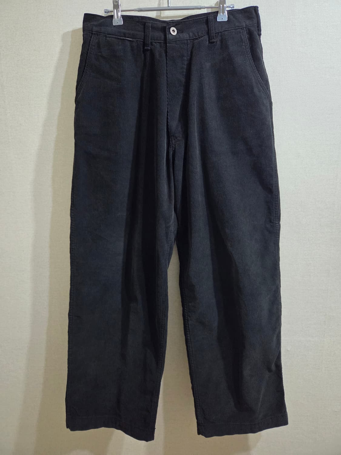 뤡코즈 WIDE CORD WORK PANTS 블랙 상품이미지1