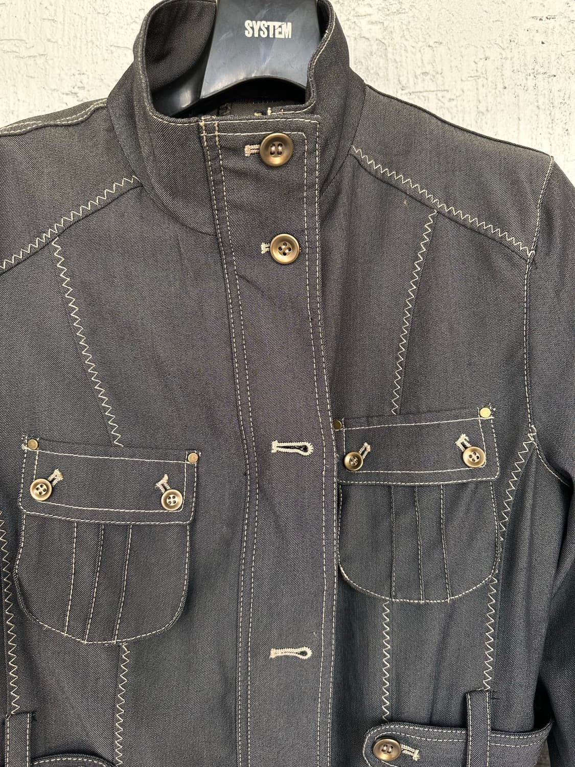stitch point half neck trench coat 상품이미지6