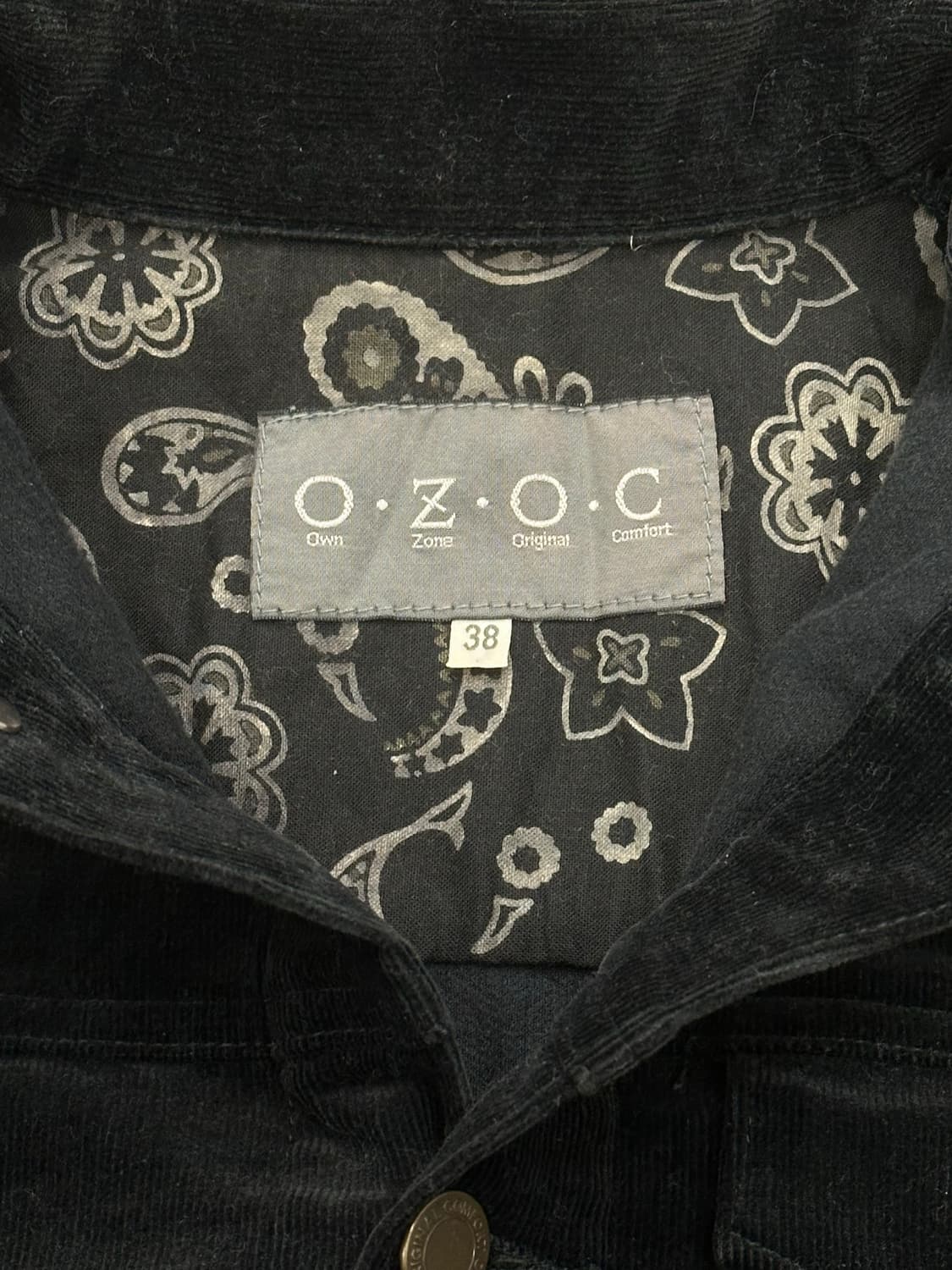 38)Japanese vintage 여성 블랙 벨벳 트러커 자켓 상품이미지4