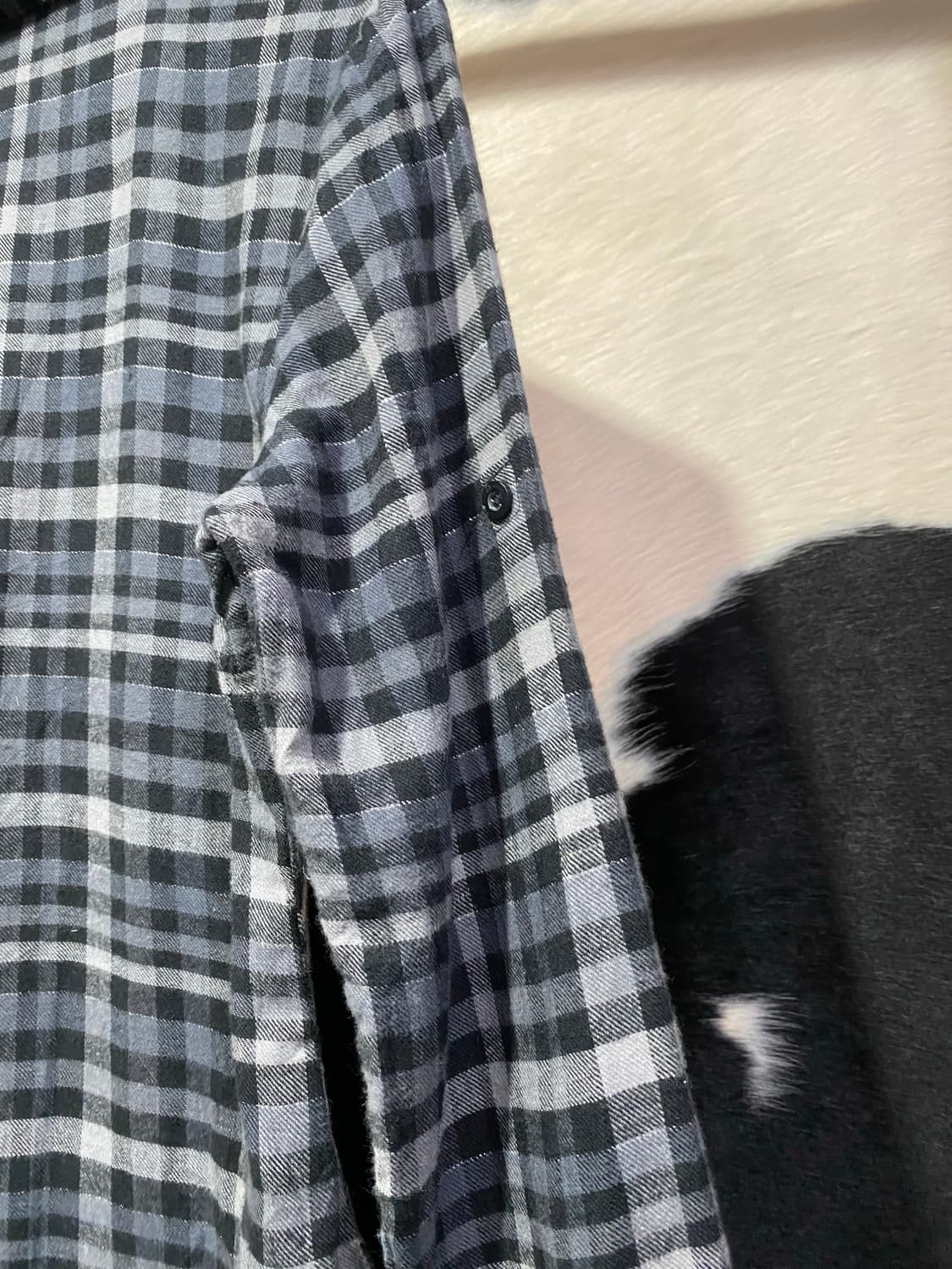 Grazie 슬림핏 포켓 디테일 체크셔츠 상품이미지6