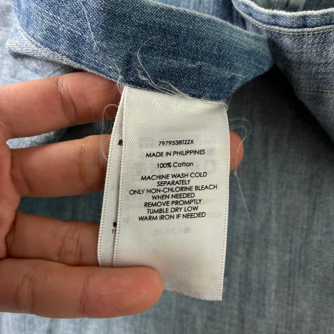 Polo  폴로 랄프로렌 자수 코튼 샴브레이 셔츠  상품이미지5