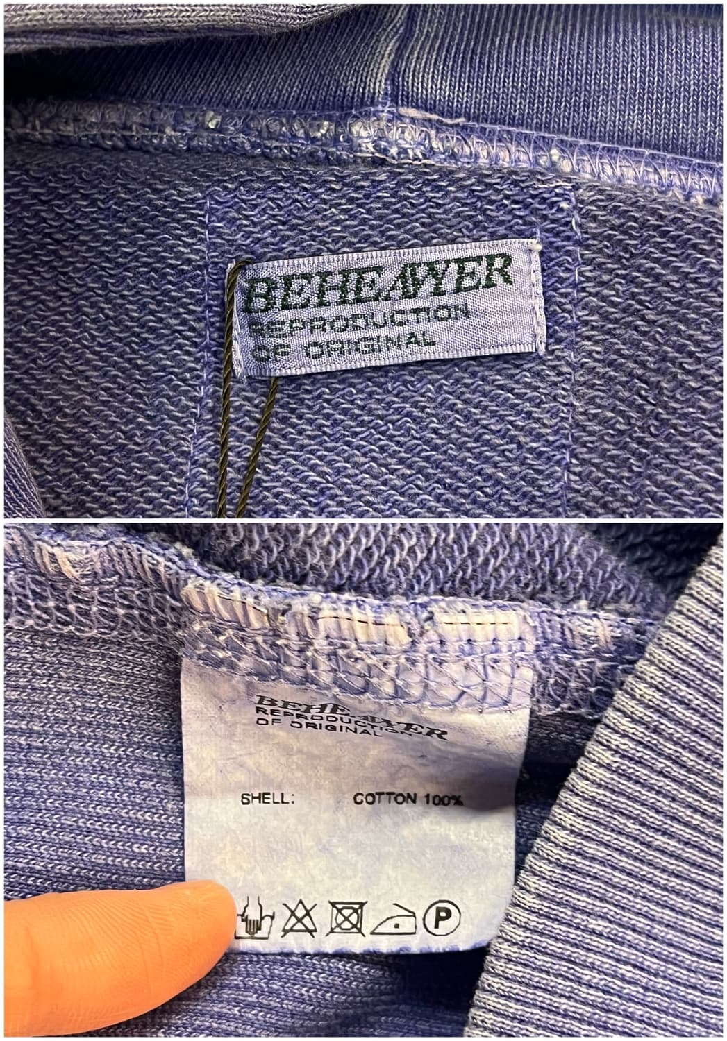 비헤비어 후드티 마젠타 블루 #csz3686 상품이미지3