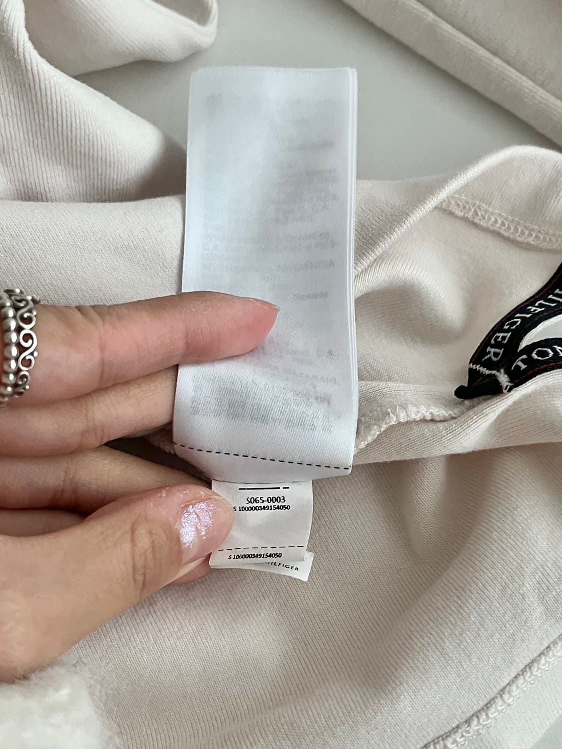 S) 타미힐피거 미니 플래그 긴소매 티셔츠 상품이미지6