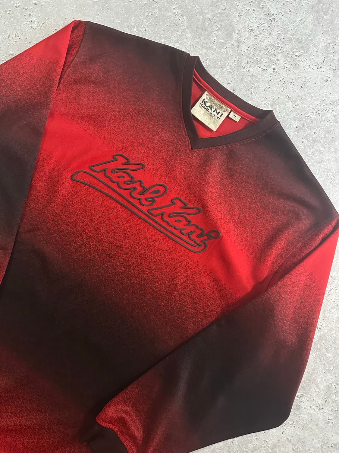 Karl Kani 칼카니 레드 블랙 롱슬리브 상품이미지1