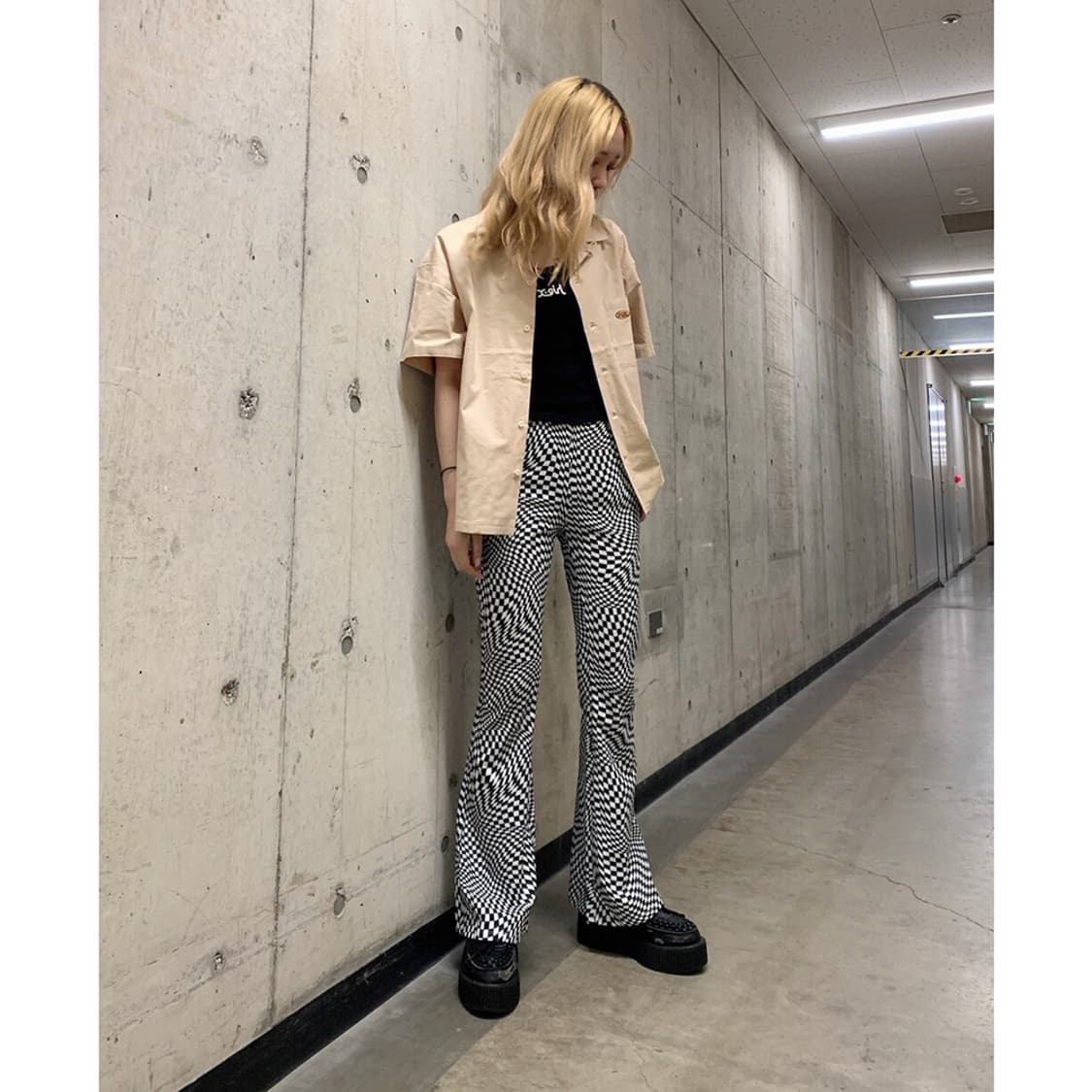 X-girl Chubby Oval Open Collar Shirt 상품이미지4