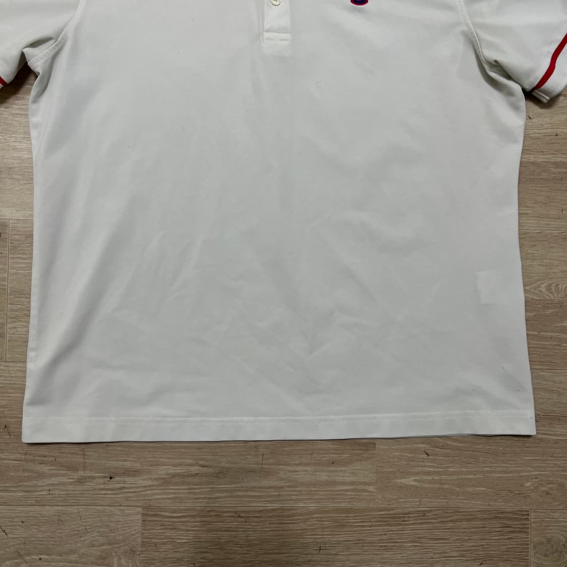 와이드앵글 여성 골프웨어 자수 반팔 PK 카라티 [화이트] XL/105 상품이미지3