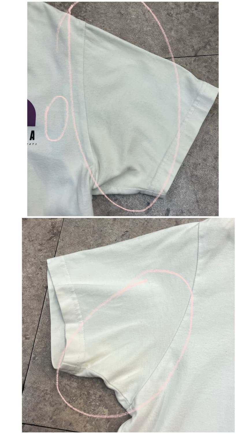 노스페이스 반팔티 화이트 S(90) #csz4121 상품이미지7