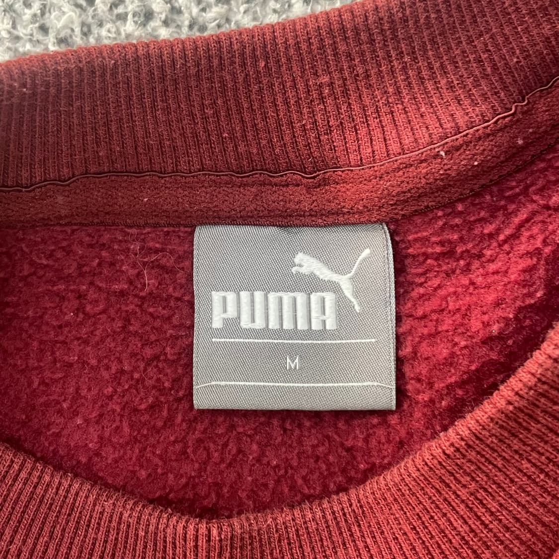 M 푸마 기모 빅로고 컬러 맨투맨 0304S1 상품이미지2