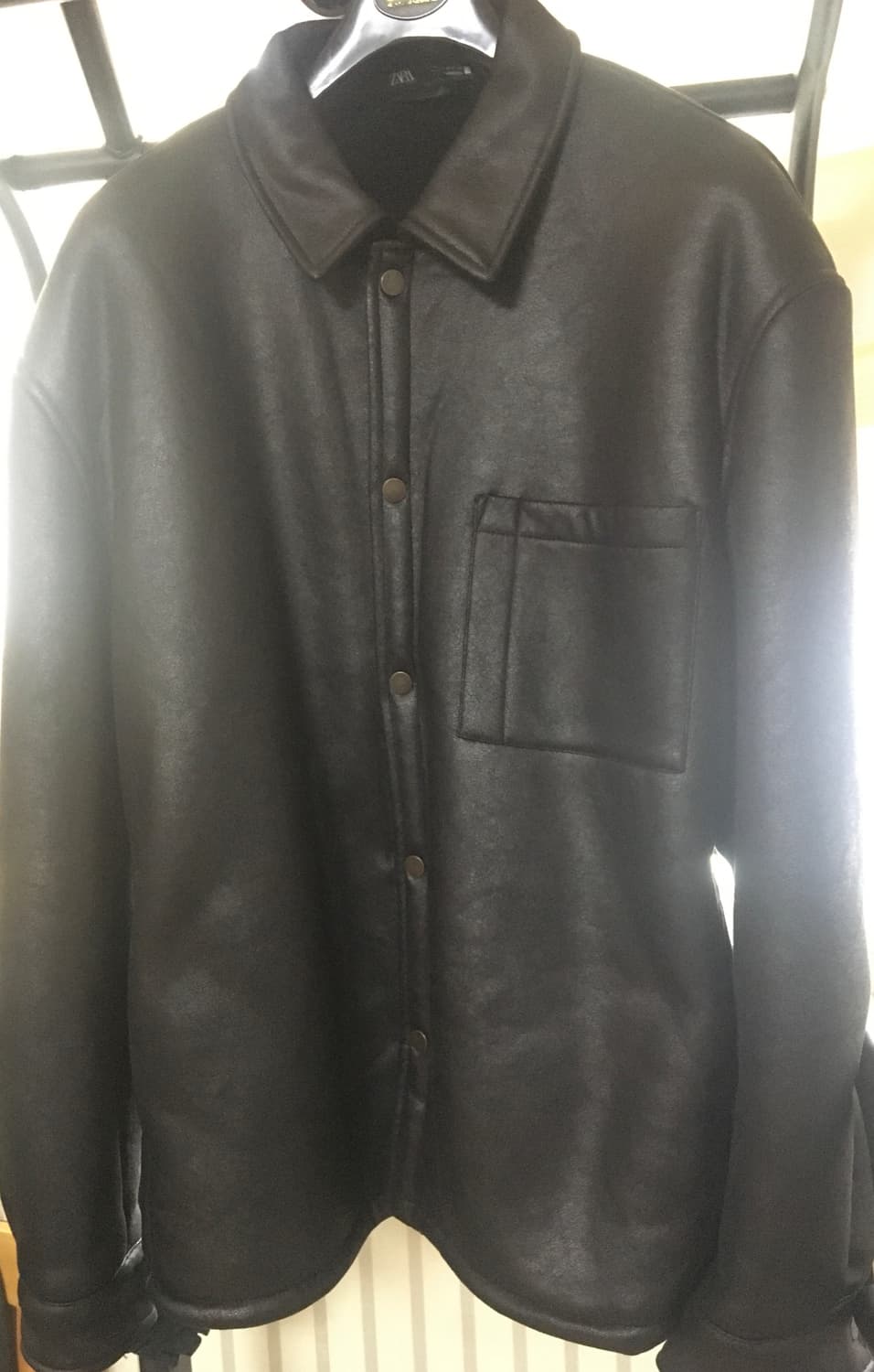 자라 가죽자켓 블랙 판매합니다 상품이미지3