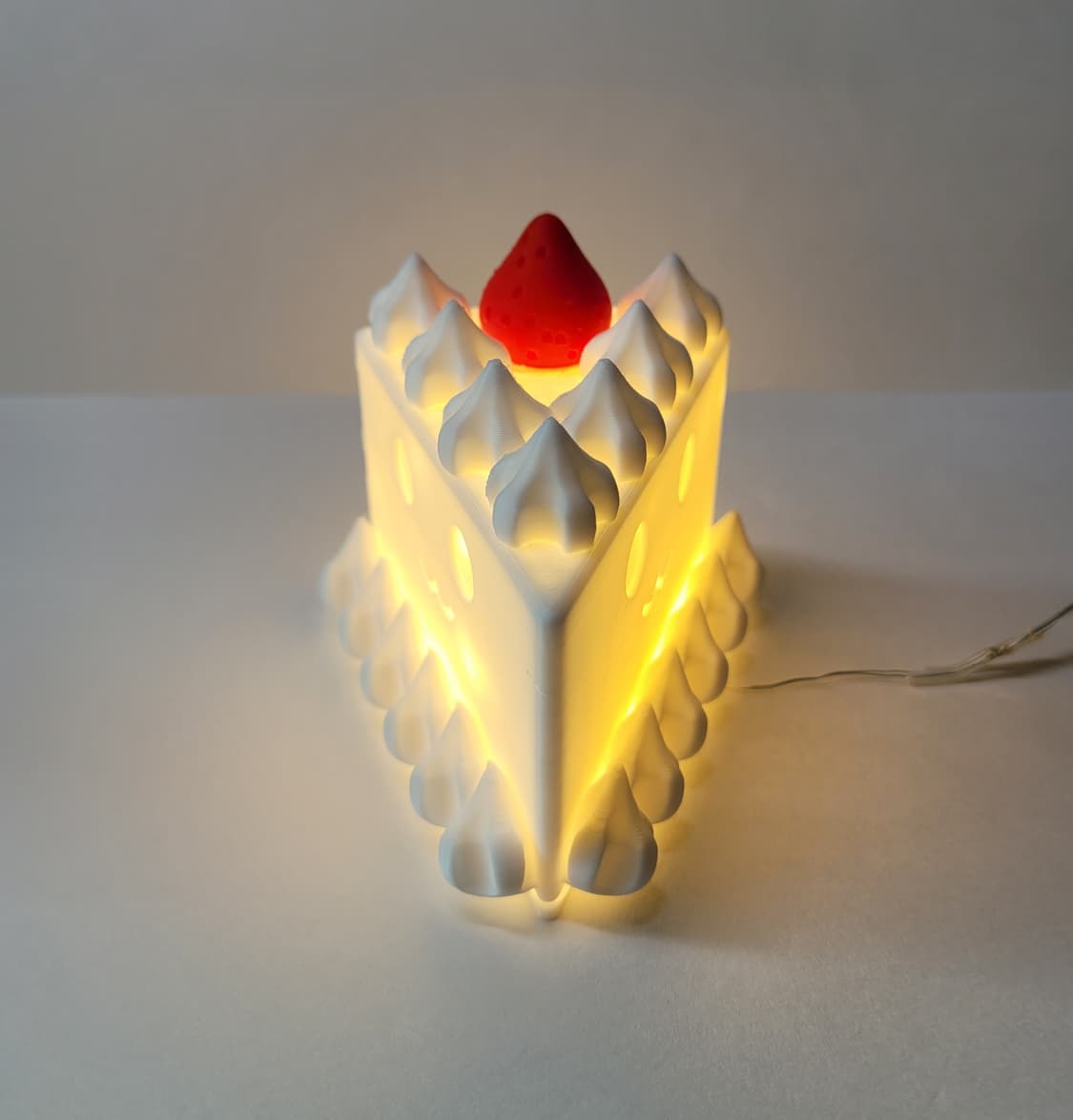 딸기 케이크 3d 램프 led 무드등 조명 y2k 갸루 상품이미지4