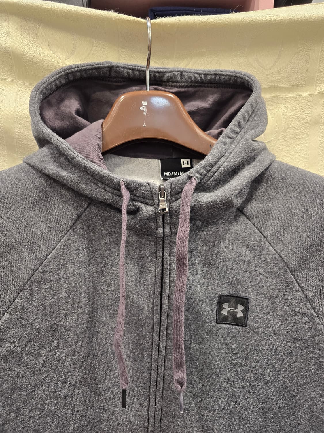 언더아머 기모 회색 후드집업 95 상품이미지2