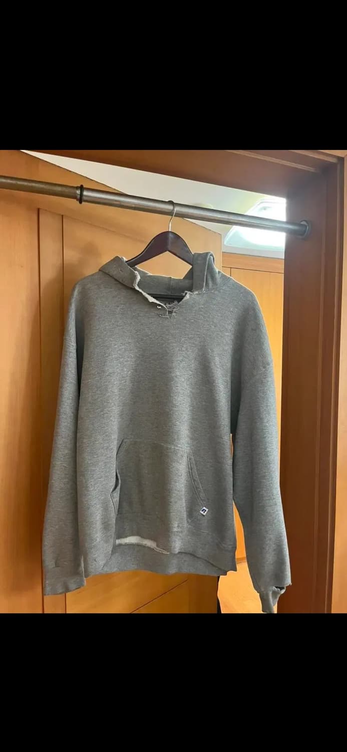 빈티지 러셀 그레이 후드 상품이미지1