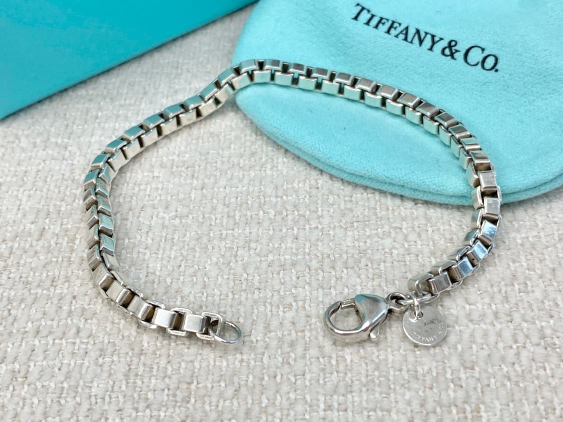 티파니 실버 베네치안 팔찌 18.5CM 남녀공용 상품이미지1
